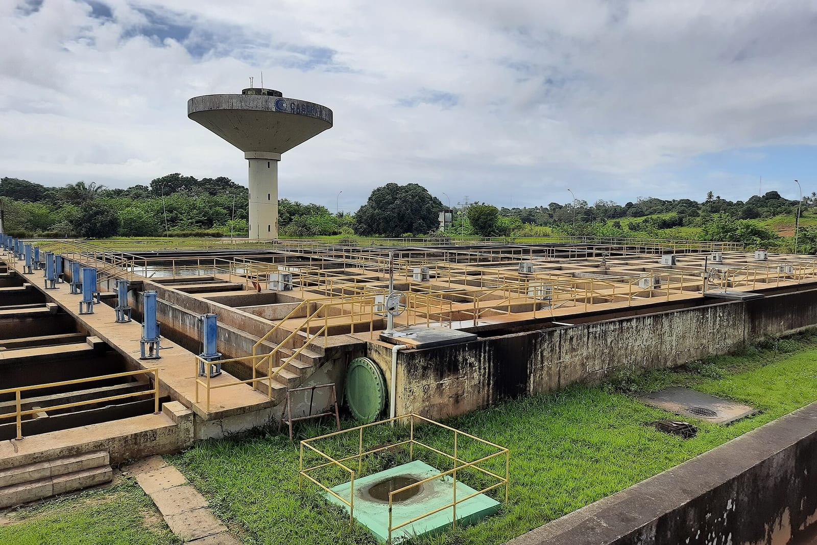 Estação de tratamento de água Gramame-Mamuaba, no Conde